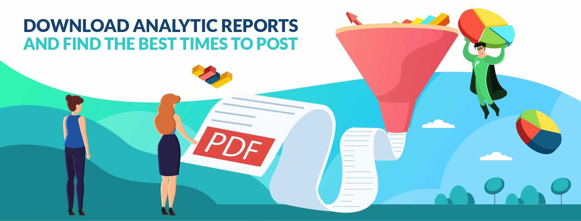 Grow your business with in-depth analytic reports from all social networks on Publer. Discover best times to post and top-performing content.