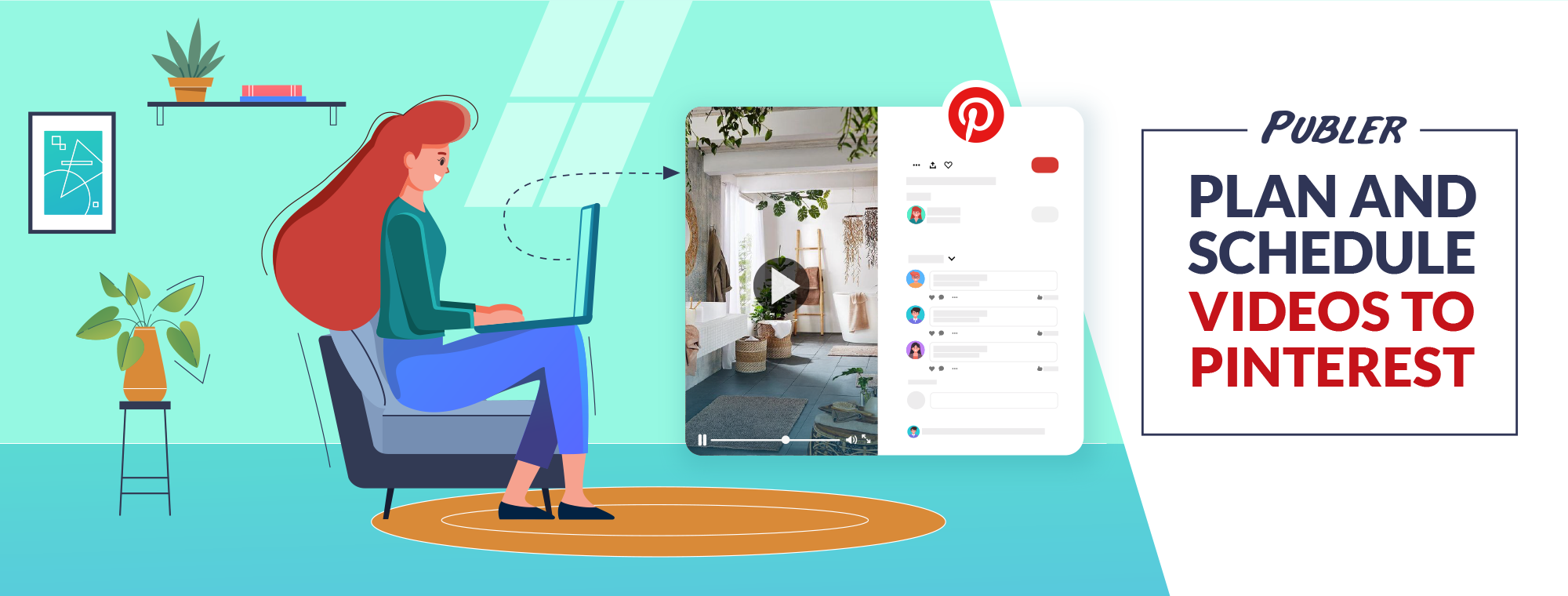 Schedule Pinterest Video Pins with Publer. Attract the right audience by effectively planning and designing new updates.
