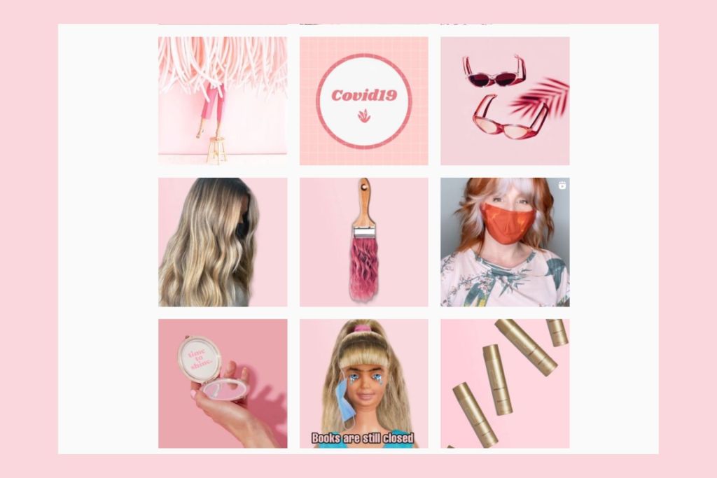 pink instagram color palette