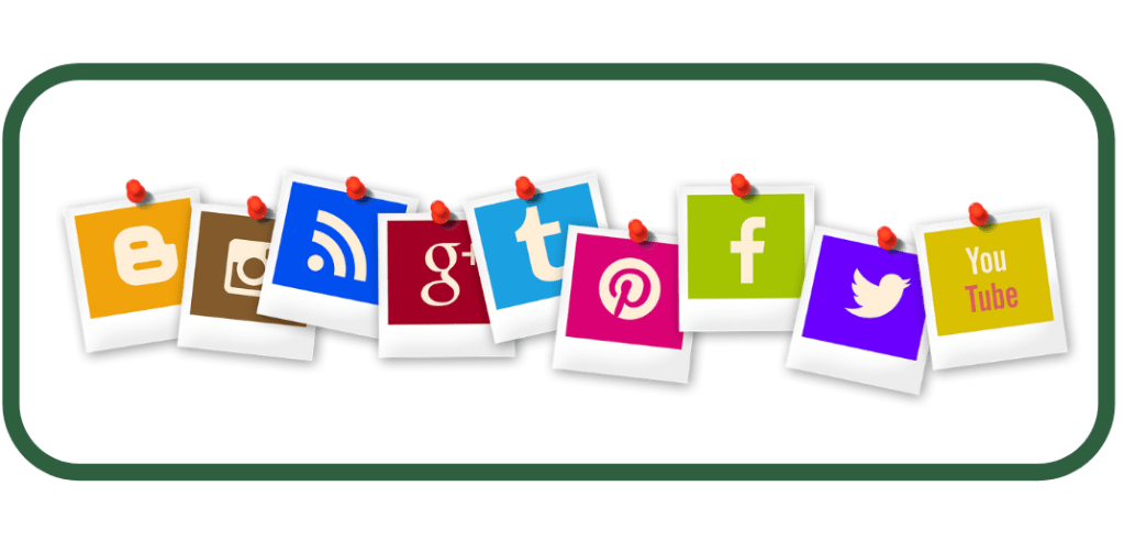 What is the fastest growing social media platform? All social media icons.